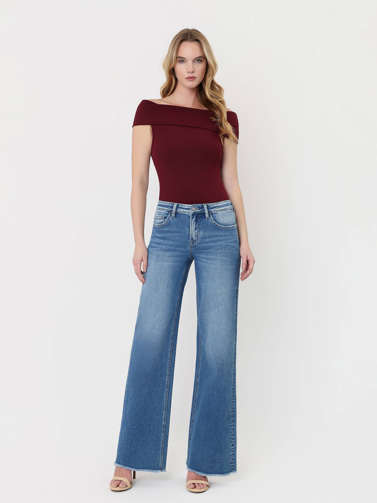 MidRise Raw Hem Denim sold by A Velvet Window