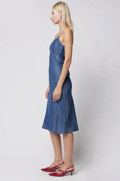 Chambray Midi Dress
