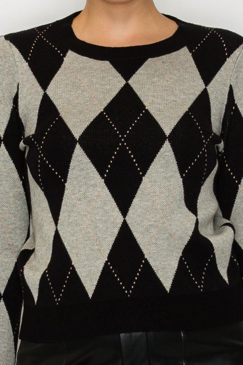 Argyle Sweater sold by A Velvet Window