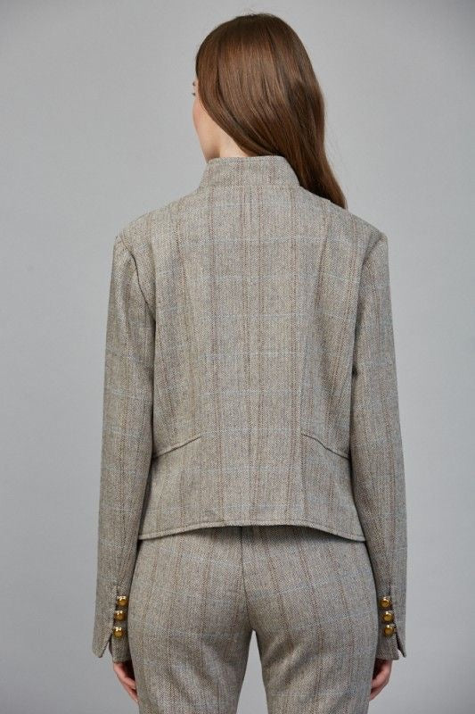 Tailored Herringbone Jacket sold by A Velvet Window
