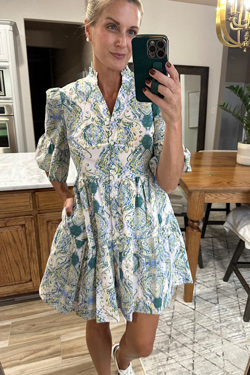 Cotton Floral Dress sold by A Velvet Window