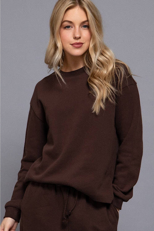 Soft Textured Long Sleeve Top sold by A Velvet Window