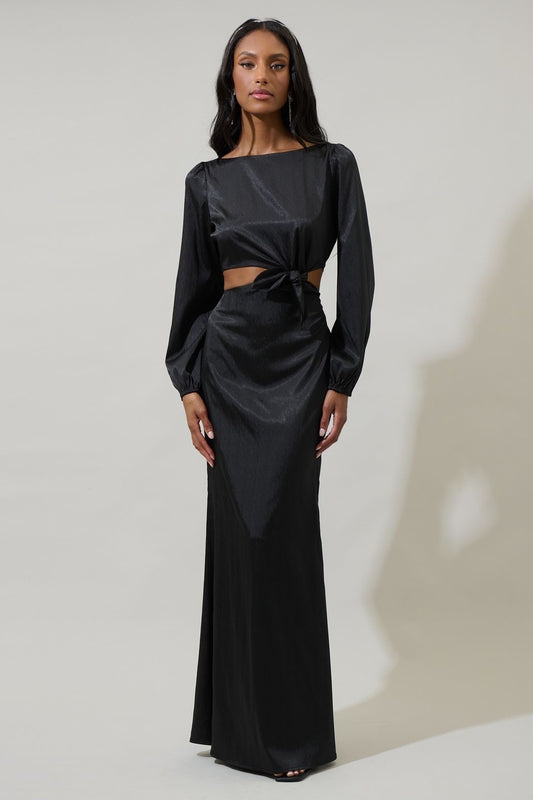 Tulia Black Maxi Dress