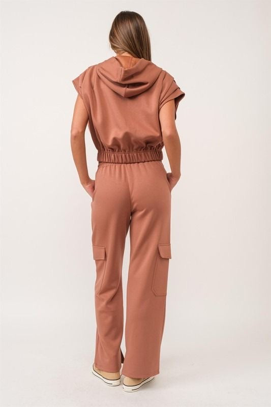 Autumn Rust Cargo Lounge Pants