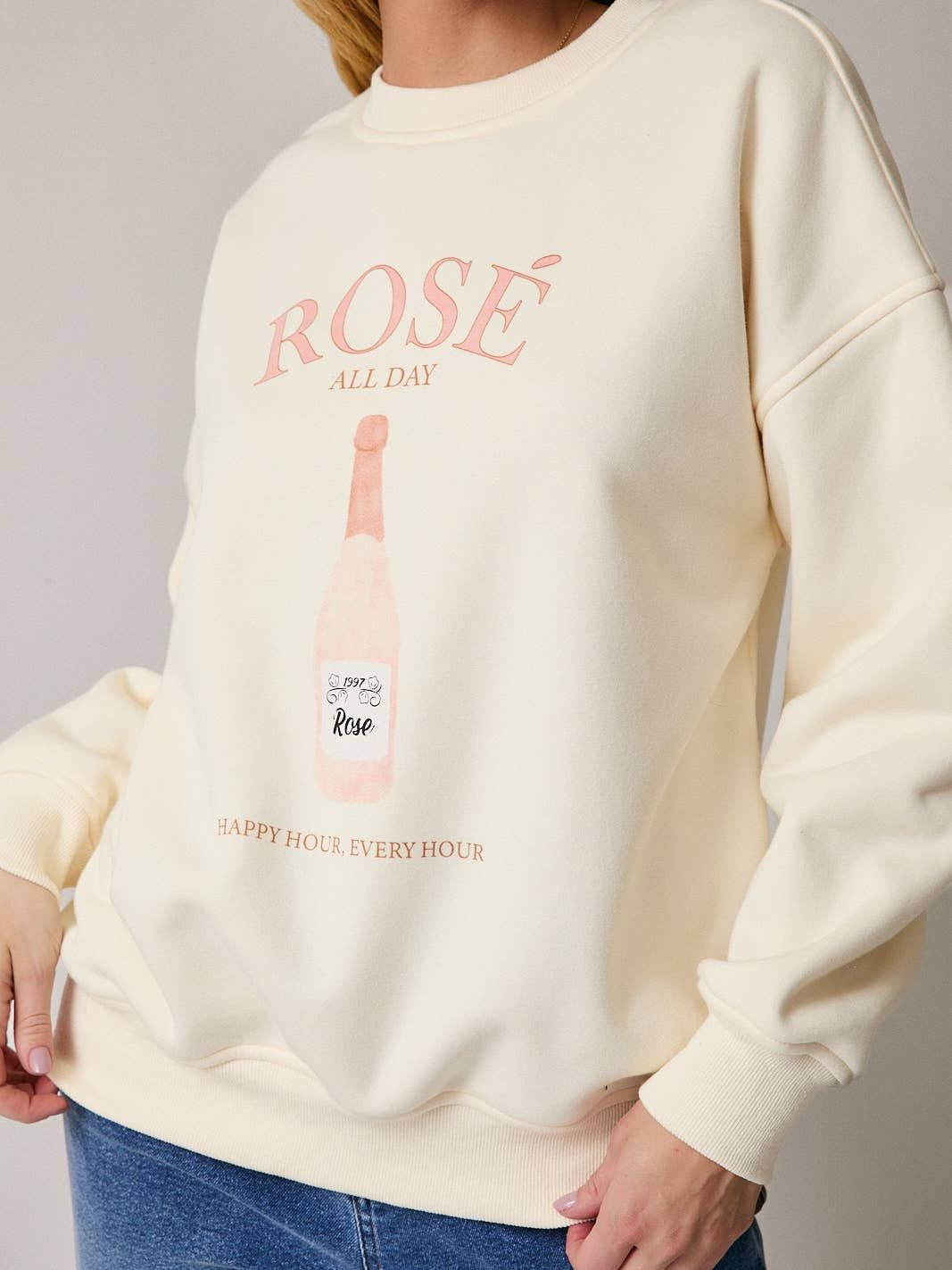 Rose' Sweatshirt sold by A Velvet Window