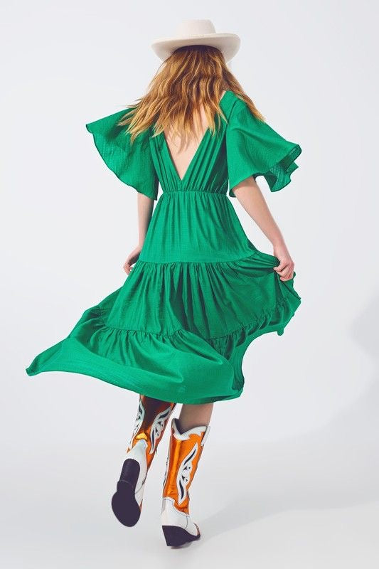 Flirty Kelly Green Dress sold by A Velvet Window