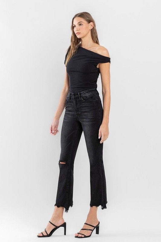 Black Ankle Bootcut Jeans sold by A Velvet Window