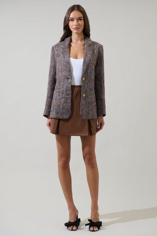 Multi Tweed Blazer sold by A Velvet Window