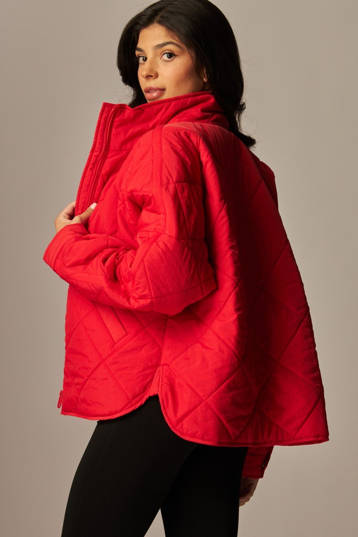 Quilted Pippa Puffer Jacket sold by A Velvet Window