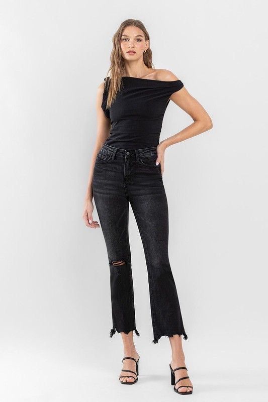 Black Ankle Bootcut Jeans sold by A Velvet Window