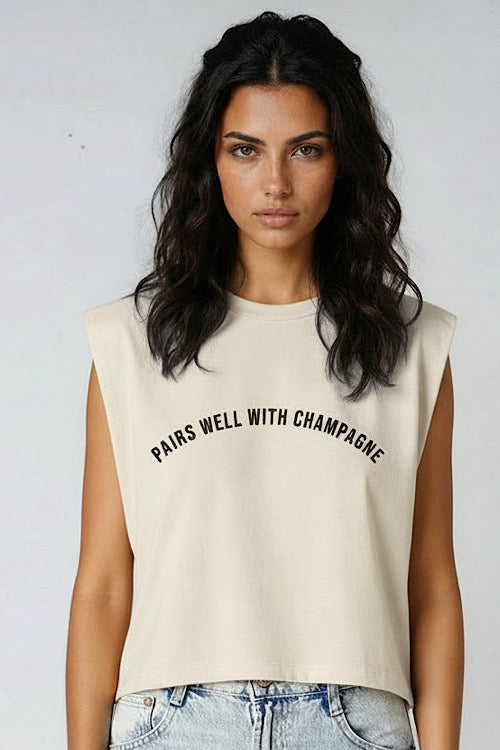 Champs Graphic Tank sold by A Velvet Window