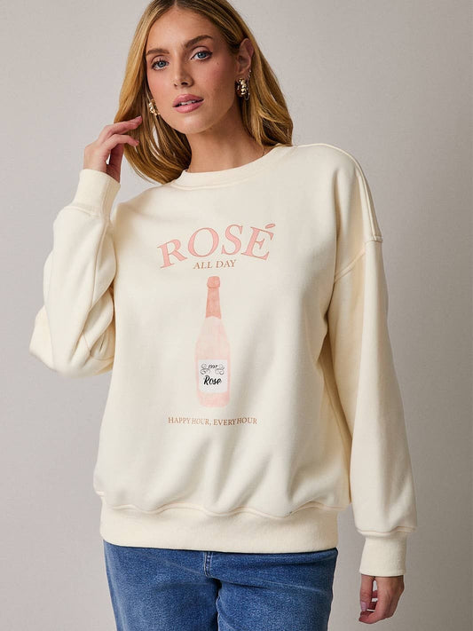 Rose' Sweatshirt sold by A Velvet Window