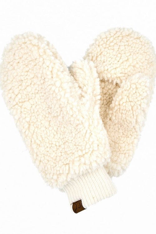 Walk With Me Sherpa Mittens sold by A Velvet Window