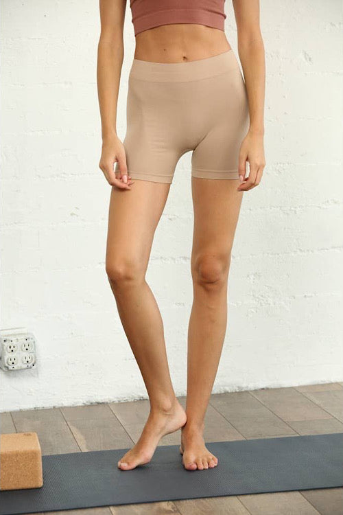 Nude Spandex Shorts sold by A Velvet Window