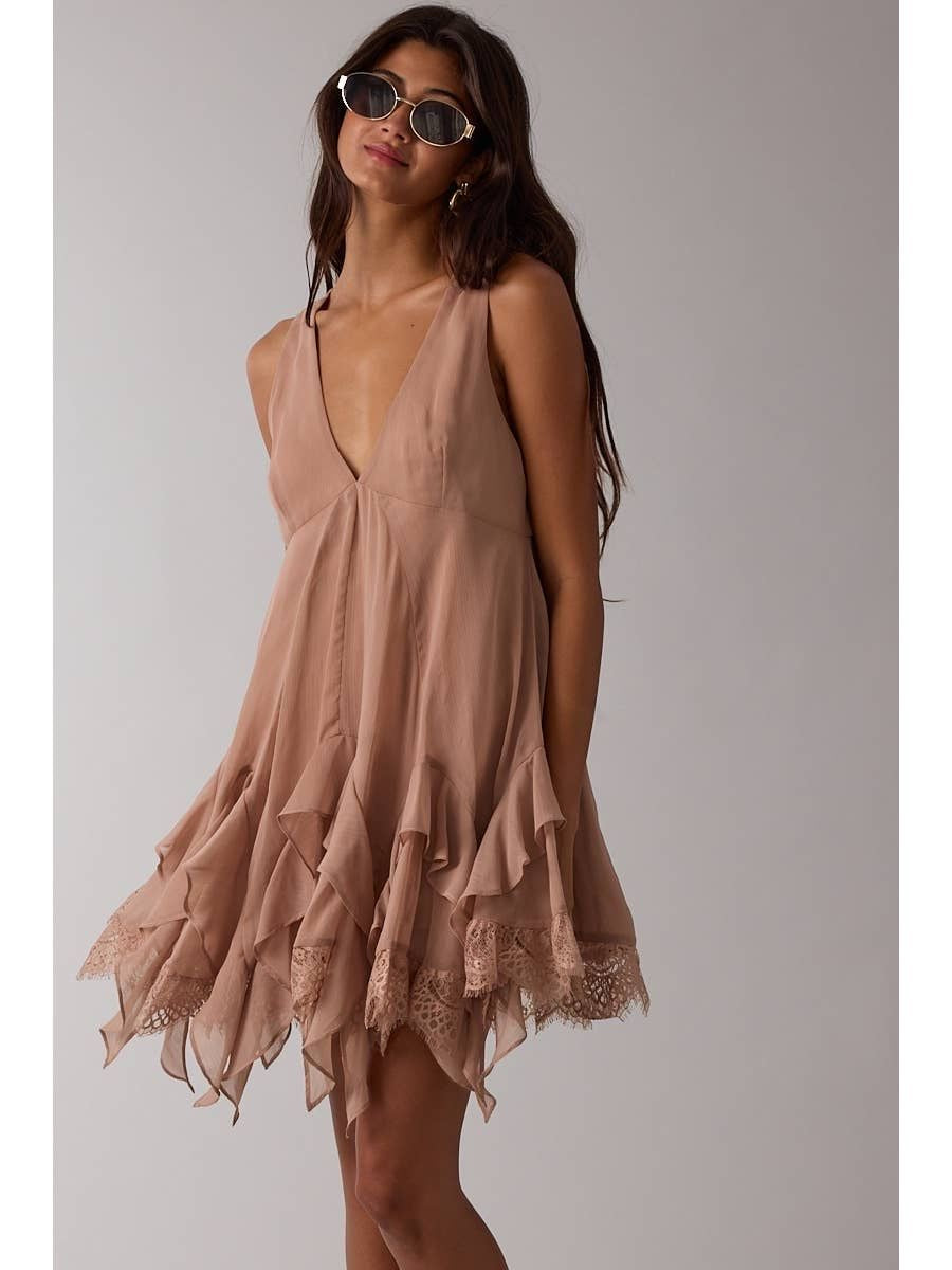 Chiffon Ruffle Dress sold by A Velvet Window