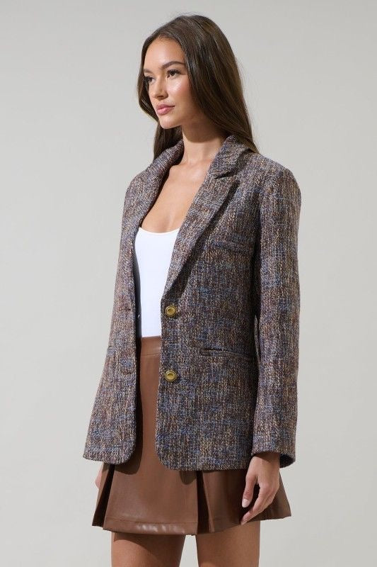 Multi Tweed Blazer sold by A Velvet Window