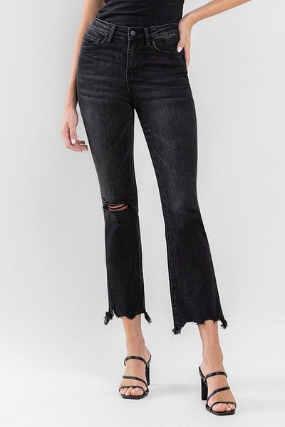 Black Ankle Bootcut Jeans