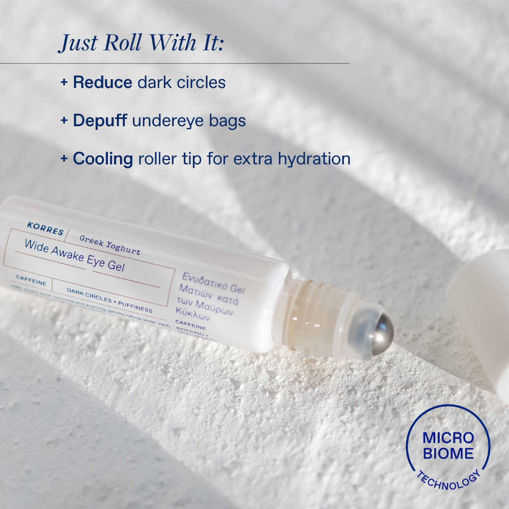 Korres Greek Yoghurt Wide Awake Eye Gel Roller sold by A Velvet Window
