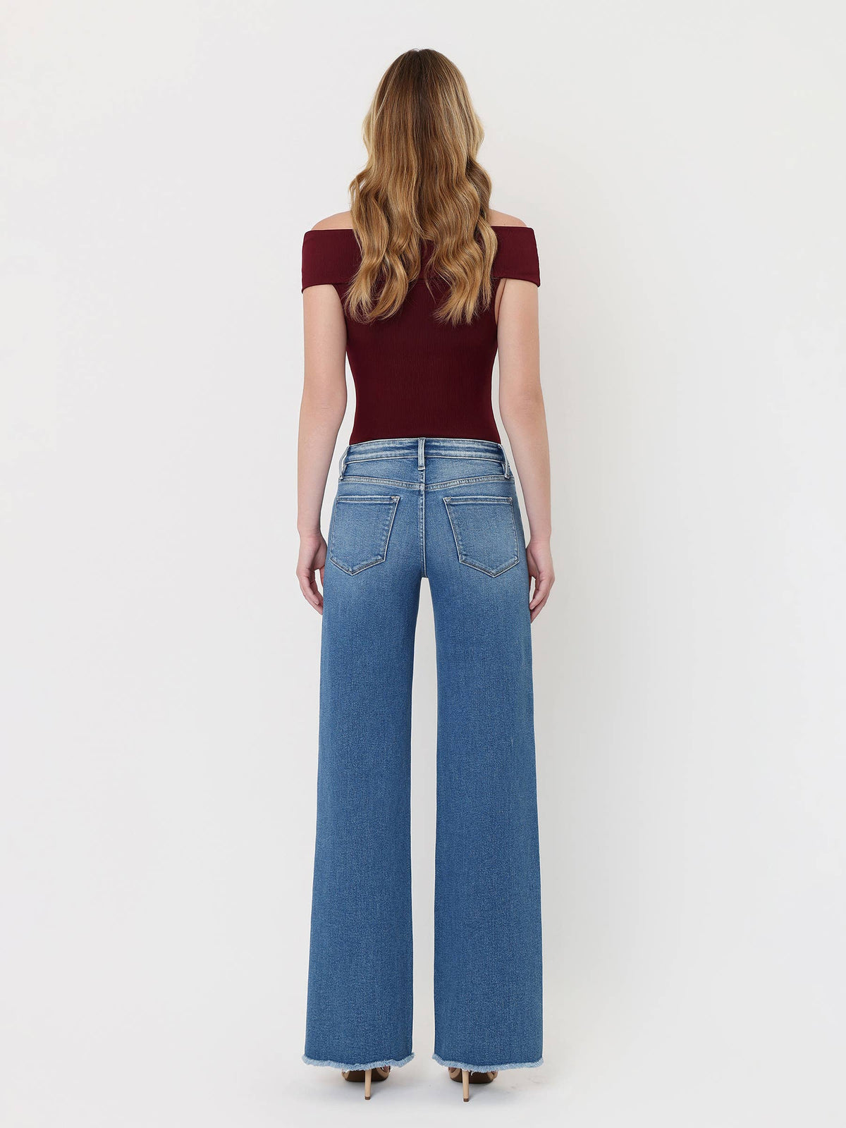 MidRise Raw Hem Denim sold by A Velvet Window