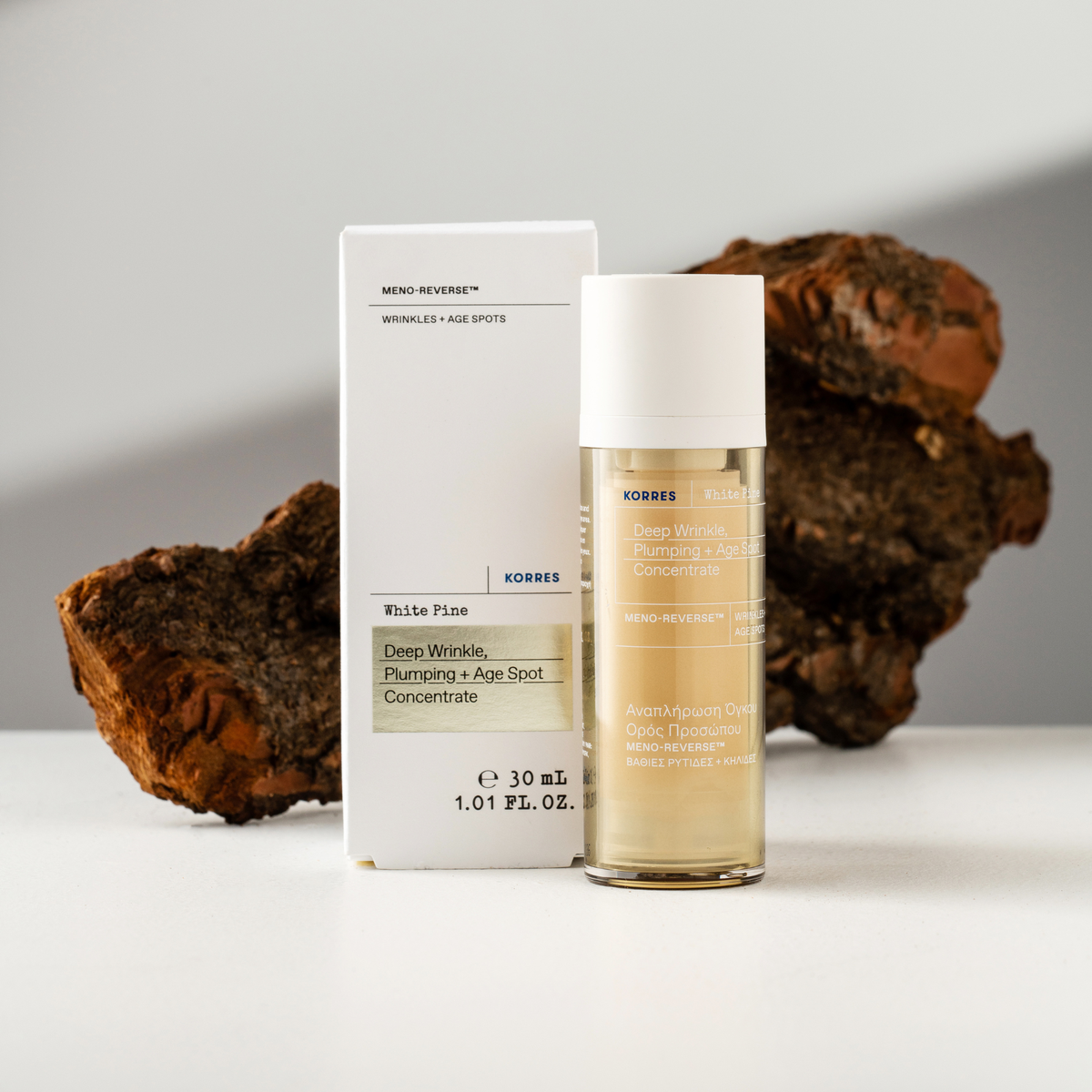 Korres White Pine Meno-Reverse™ Deep Wrinkle, Plumping + Age Spot Concentrate sold by A Velvet Window