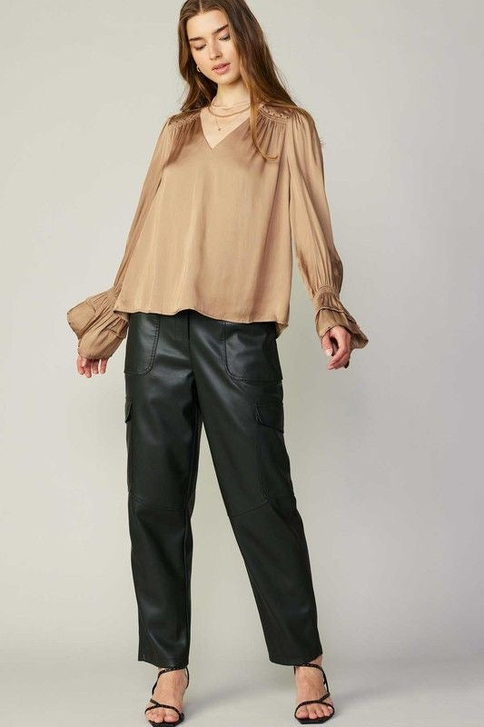 Studded VNeck Long Sleeve Top sold by A Velvet Window