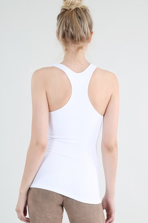 White NikiBiki Racerback Tank Style Cami sold by A Velvet Window