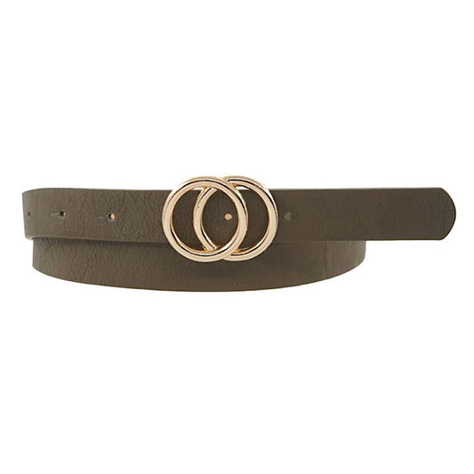 Olive Double Ring Belt sold by A Velvet Window