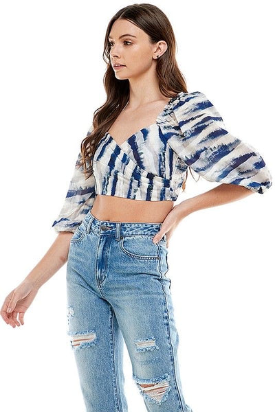 Into The Blue Crop Top