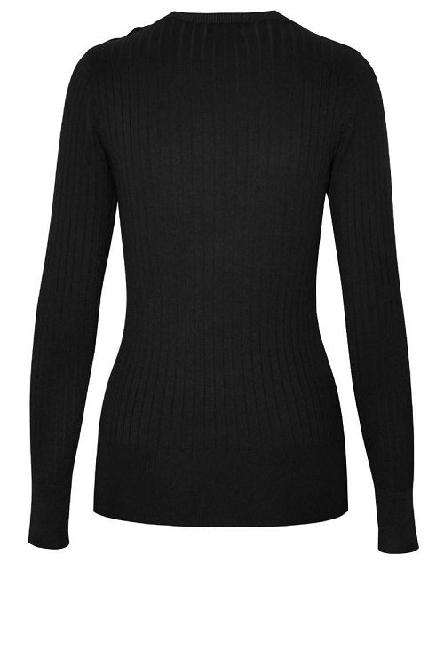 Black V-Neck Sweater sold by A Velvet Window